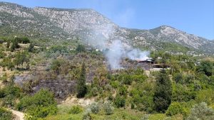 Antalya’da ormana sıçrayan yangın kontrol altında