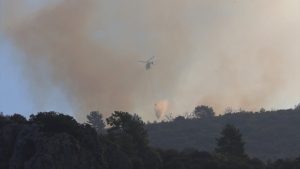 Antalya’daki orman yangınına müdahale sürüyor
