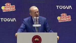Cumhurbaşkanı Erdoğan, TÜGVA Yaz Okulları final programında konuşuyor