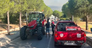 İzmir Foça’daki orman yangını için ekipler seferber oldu